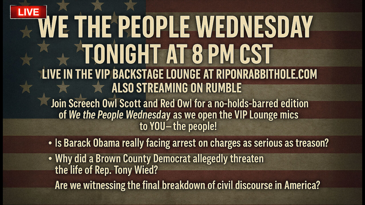 WE THE PEOPLE WEDNESDAY - "Allegations"