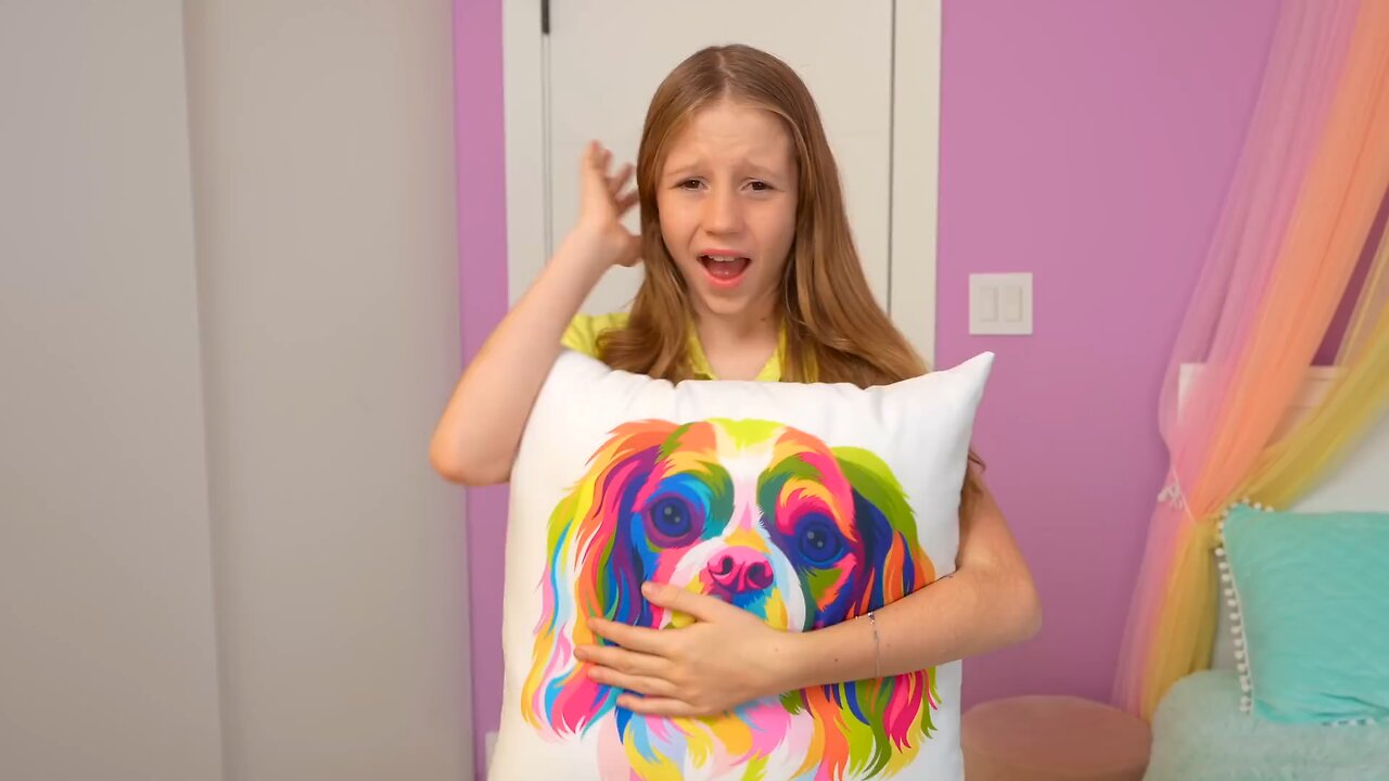 Nastya created her own Roblox world
