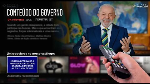 GOVERNO LULA QUER OBRIGAR VOCÊ A ASSISTIR A CONTEÚDOS DE ESQUERDA