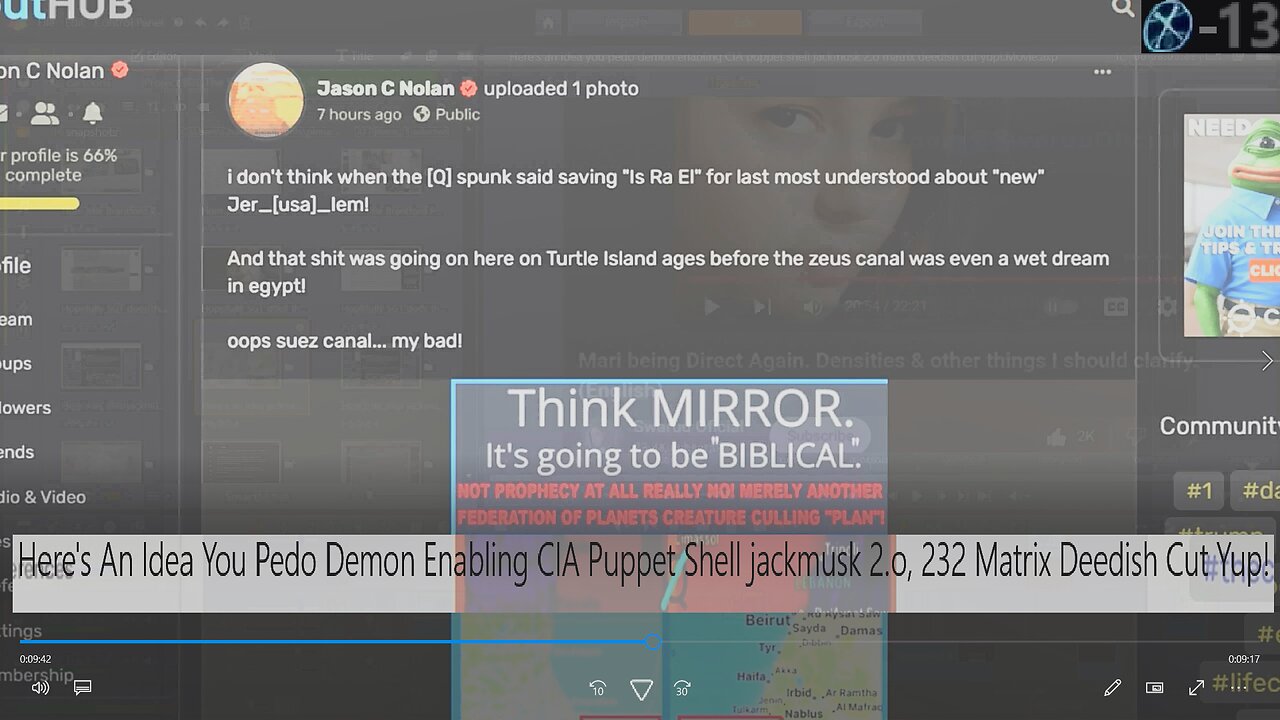 Here's An Idea You Pedo Demon Enabling CIA Puppet Shell jackmusk 2.o, 232 Matrix Deedish Cut Yup!