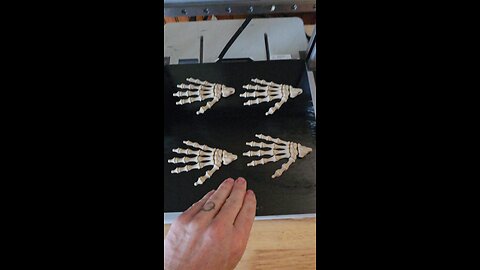 Skeleton hand keychains