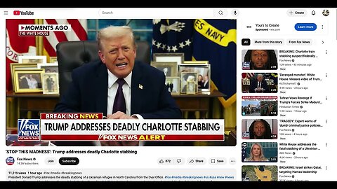 Trump addresses deadly Charlotte, NC stabbing These 2/3rds Ninjas 🥷🏿 are a Major Problem