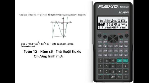 Thủ thuật Flexio: Tìm hệ số trong hàm số bậc ba y=f(x) có đồ thị là đường cong như trong hình vẽ