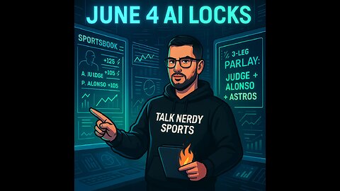 June 4 AI Picks: Judge ✅ Acuña ✅ Astros ✅ | Vasil’s 3-Leg Parlay to Ride