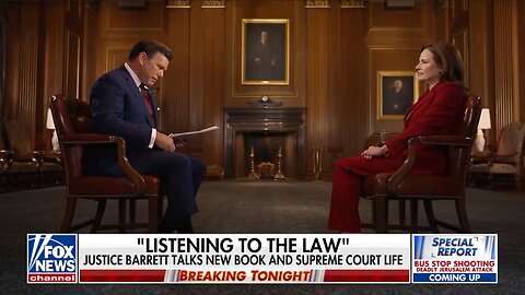 Barrett says justices 'wear black, not red or blue' in response to partisan critics in Fox News interview