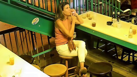 Candid Sexy Smoking Woman 675