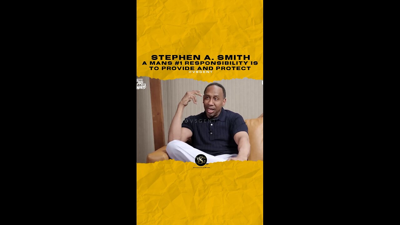 A mans #1 responsibility is to provide and protect