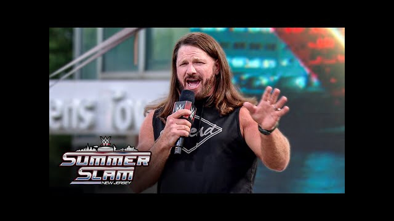 AJ Styles says this might be his last SummerSlam SummerSlam 2025 Kickoff, Aug. 1, 2025 - WWE