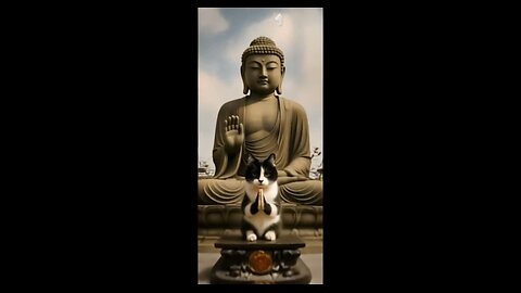 RIO😺DECIDES TO ON HOLIDAY🏖🏝 TO SEE THE FAMOUS BUDDHA STATUE🗿& TO TAKE PHOTO 📸 WITH IT🗿 IN BACKGROUND