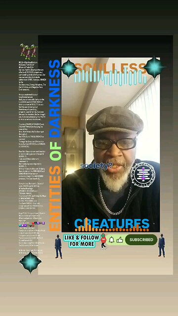 ▪︎SOULLESS CREATURES/ENTITIES OF DARKNESS▪︎