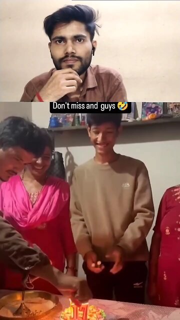 ladka birthday banate time jal jata hai