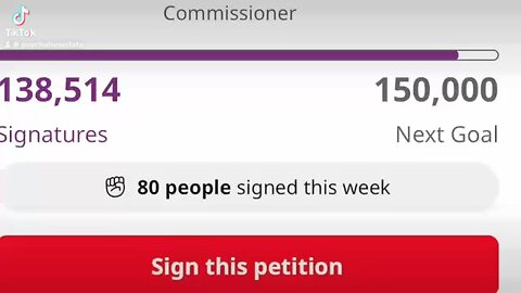We are close to completing this petition!!