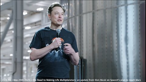 Elon Musk | "An Amazing City On Mars. A New World. An Opportunity for the Martians to Rethink How They Want Civilization to Be. What New Rules Do You Want to Have? A Recompile On Civilization." - Elon Musk (5/29/2025)