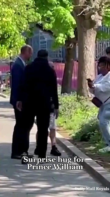 Prince William Shares Heartwarming Hug During South London Visit #royalnews