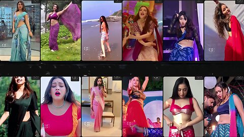 Indian Hot Girls Dance | Instagram girls dance reels | Slow motion dance #navel #saree #dance