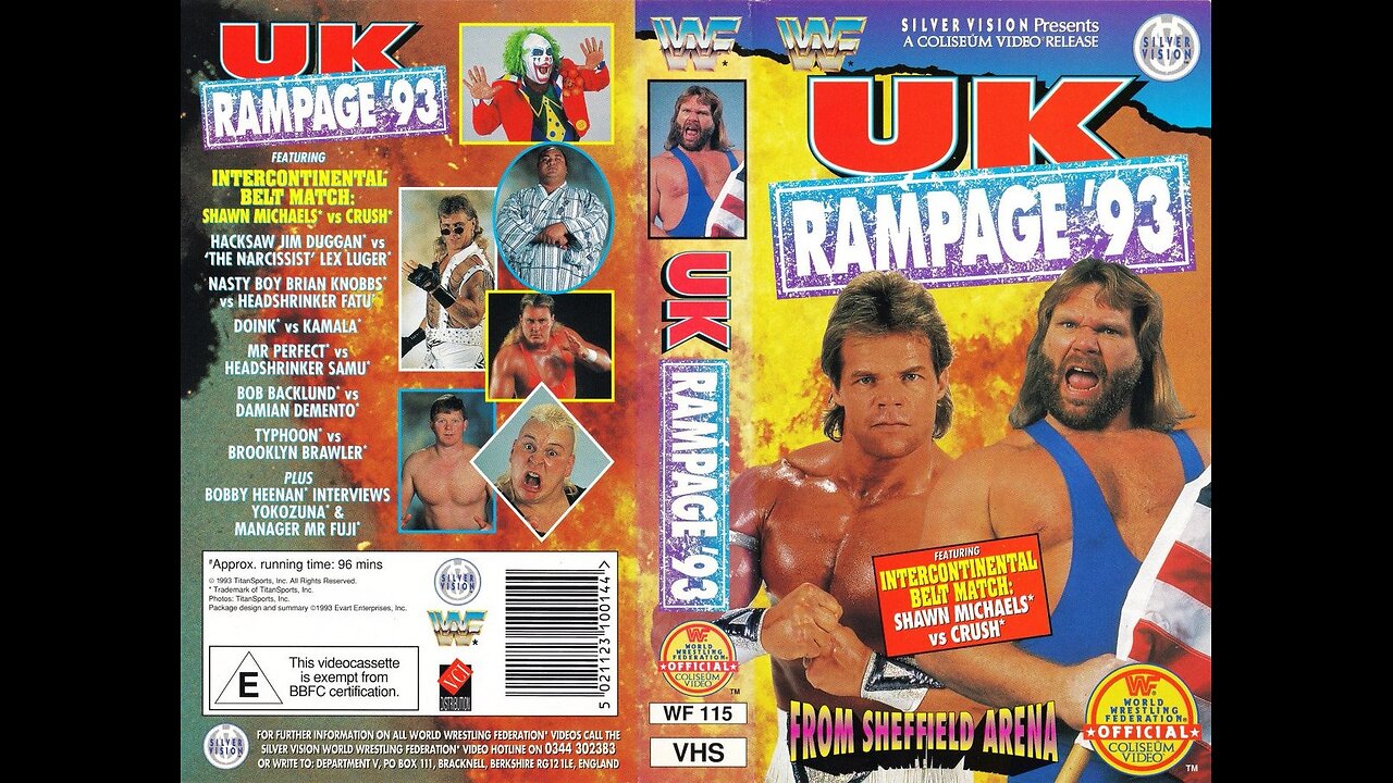 WWF Coliseum Video UK RAMPAGE 1993 (1 of2)