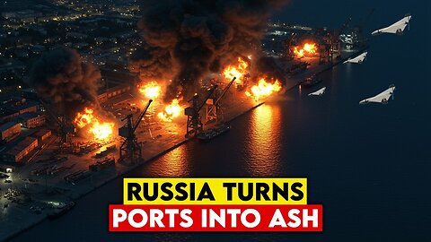 BREAKING: Russia Attacks Key Port Infrastructure in Odessa!