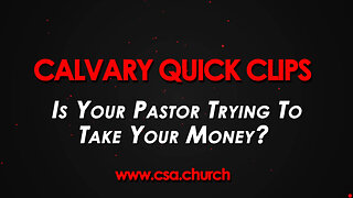 Is Your Pastor Trying To Take Your Money?