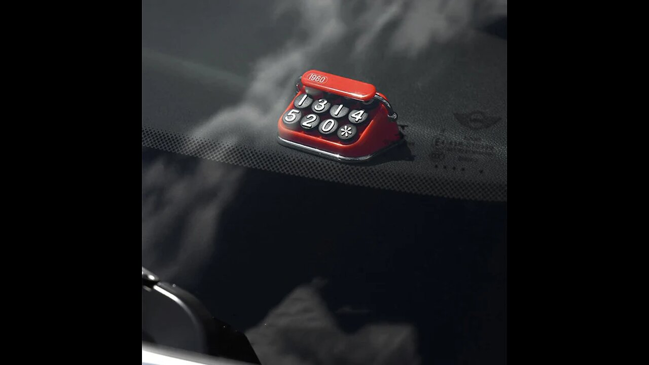 Retro Creative Temporary Parking Number Plate