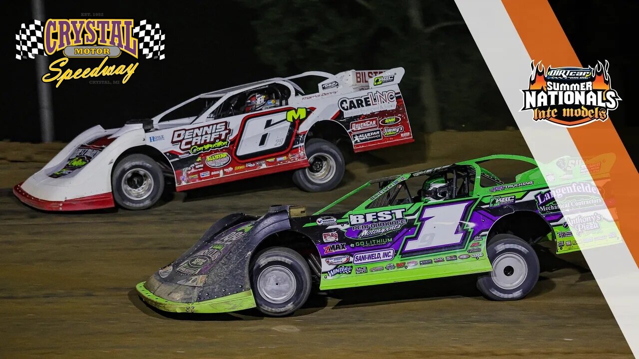 DIRTcar Summer Nationals Late Models At Crystal Motor Speedway (7/11/2025)