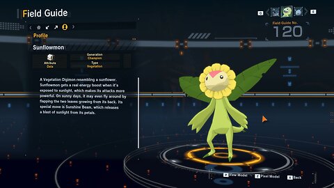 sunflowmon all digivolution/de-digivolution/profile Digimon Story Time Stranger