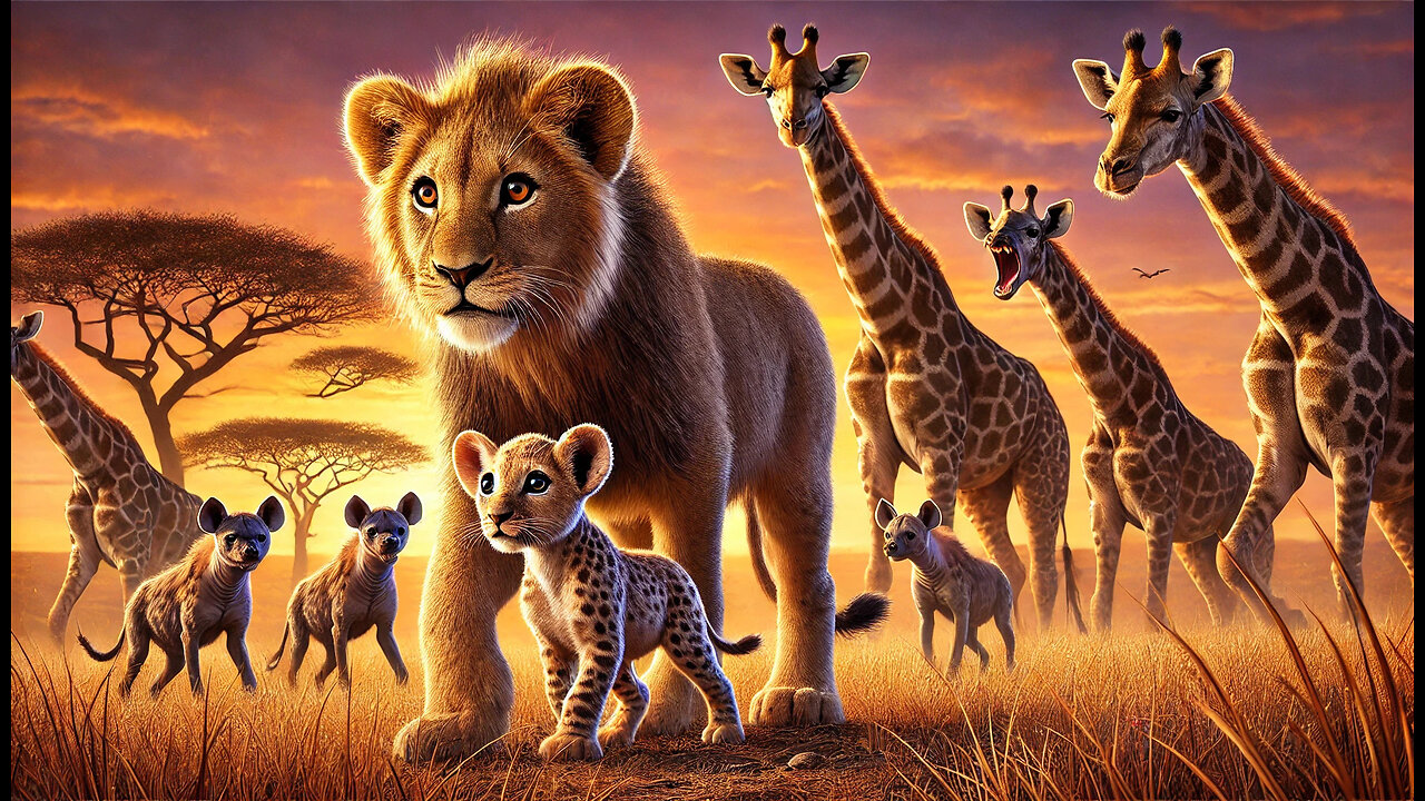 The Dailyyy Stories | King the Friendly Lion: The Hyena Standoff