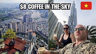 $8 Coffee At A Super Luxury Sky Café In Saigon | Modern Vietnam 🇻🇳