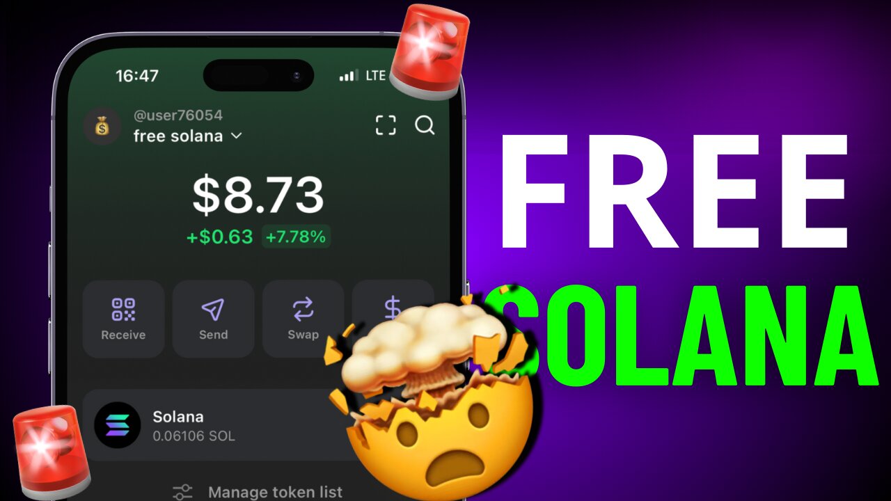 How To Claim Free $8 Solana To Your Phantom Wallet - Free Solana Trick
