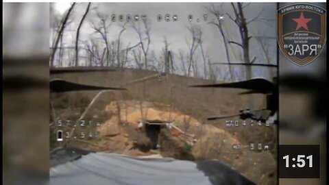 "Zarya Battalion Soldiers Use High Precision FPV Drones to Destroy Ukrainian Dugouts"