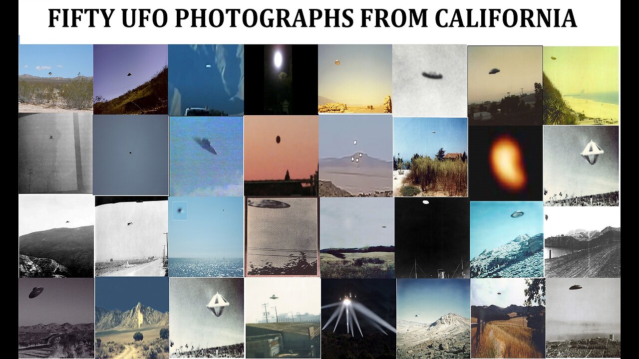 FIFTY UFO PHOTOGRAPHS FROM CALIFORNIA