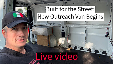 Van Conversion into Vamper van build for street ministry outreach.