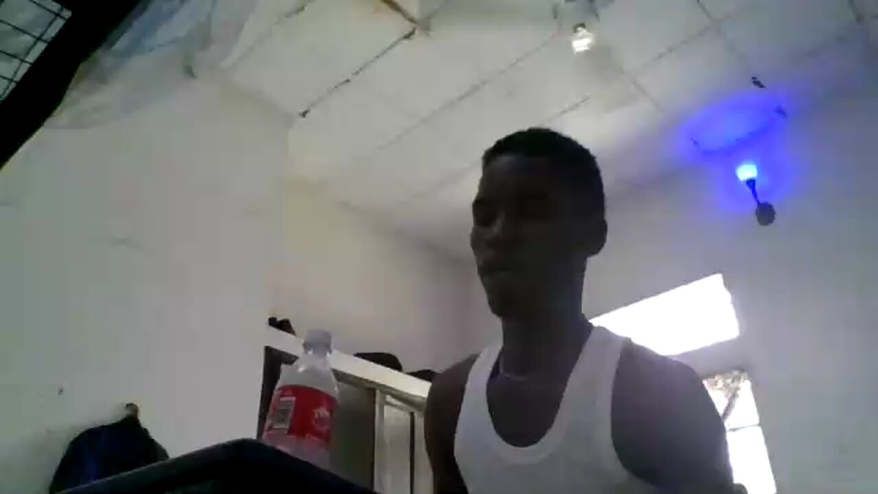 Another practicing how to talk in a video