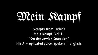 Excerpts from Mein Kampf - "The Jewish Question"