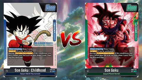 Dragonball Fusion World Online Son Goku Childhood VS Green Son Goku!!