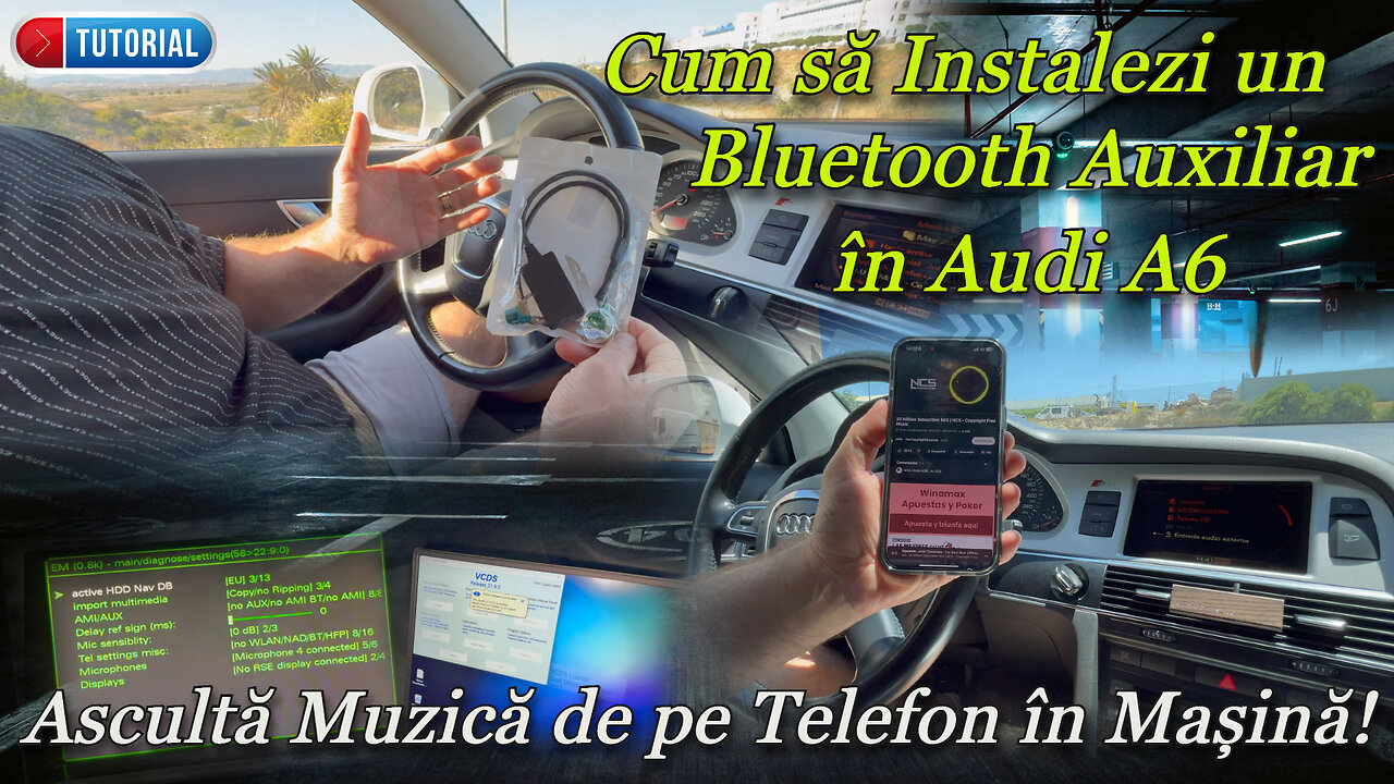 Cum să Instalezi un Bluetooth Auxiliar în Audi A6 c6 , Ascultă Muzică de pe Telefon în Mașină !