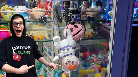 Impossible Double Claw Machine Arcade Game Win!