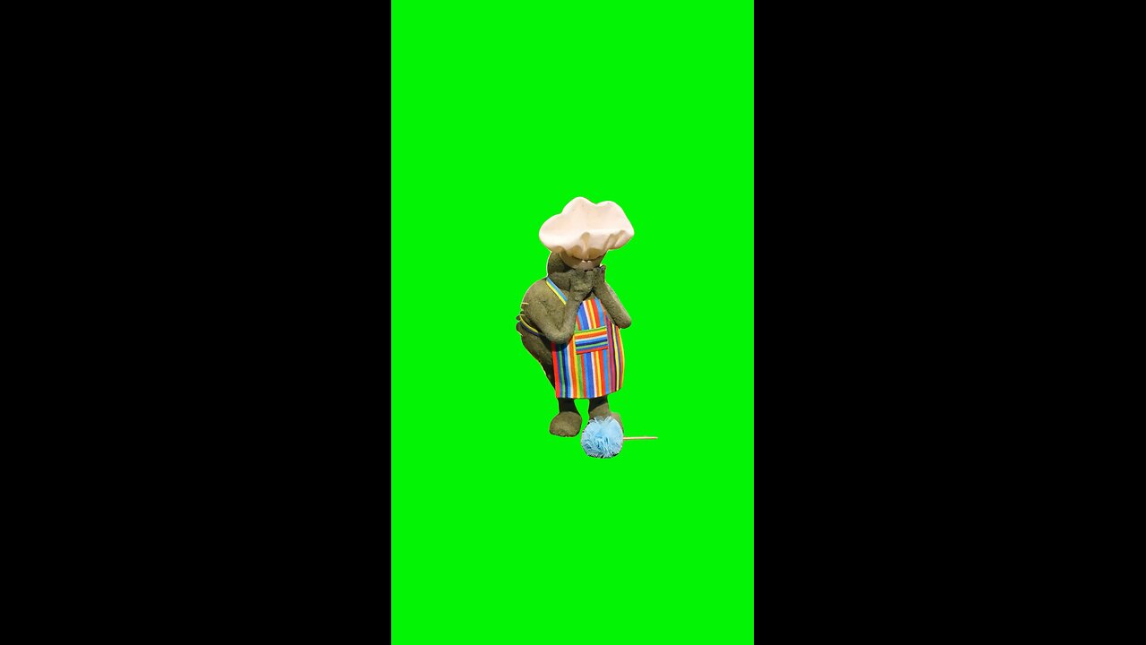 Sad Tiny Chef | Green Screen