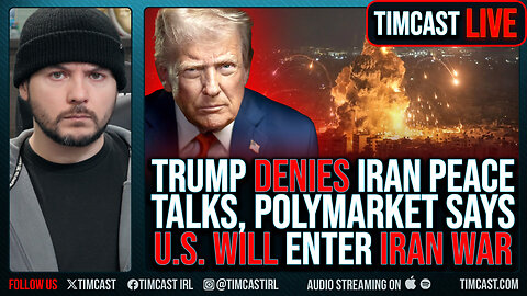 Trump DENIES Peace Talks With Iran, Polymarket Says US WILL Intervene