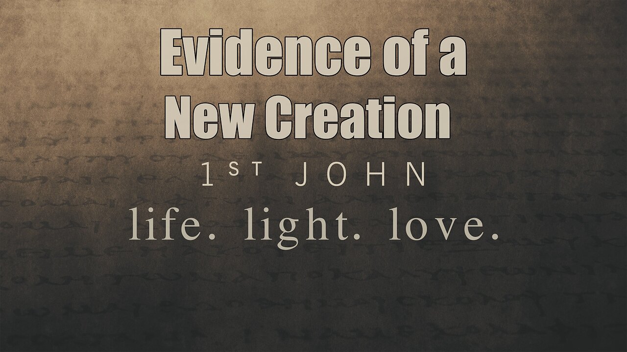 CFC Sunday Sermon - 7-6-25 - Evidence of a New Creation