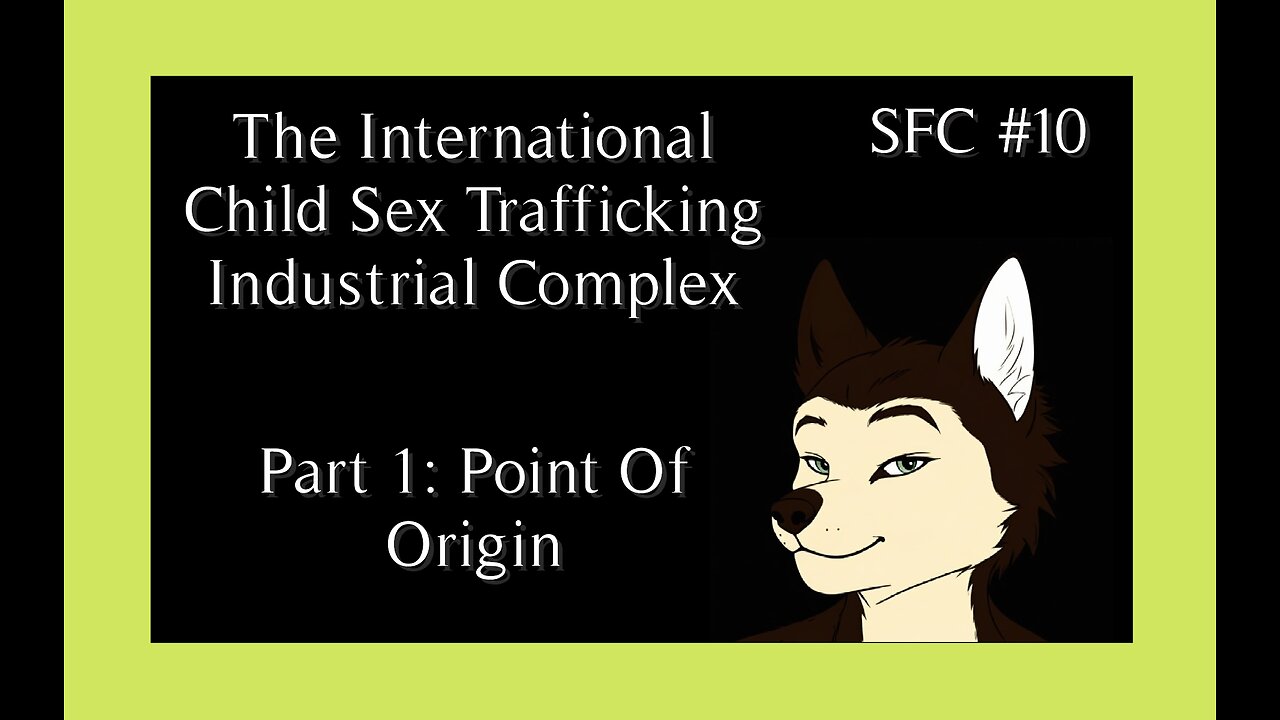 The International Child Sex Trafficking Industrial Complex, Part 1 (of 4): Point Of Origin, SFC #10!