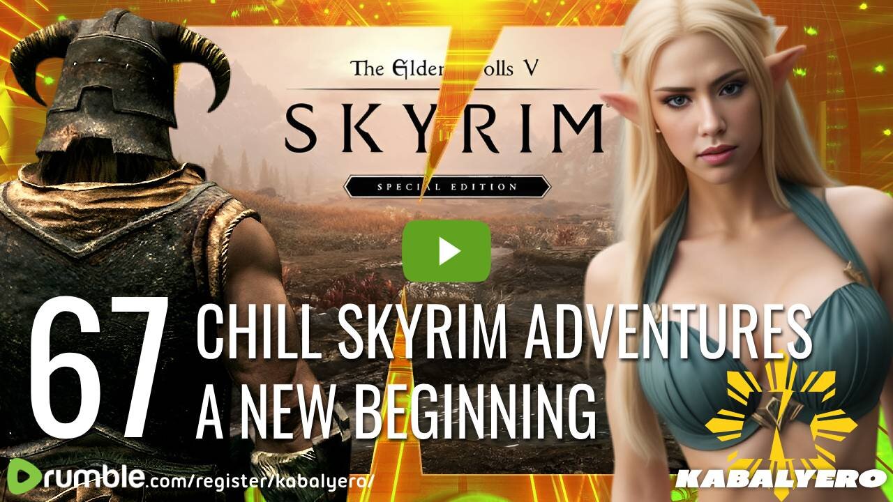 🔴 Skyrim Special Edition [67] 🎮 Chill Skyrim Adventures! A New Beginning via Rumble Studio