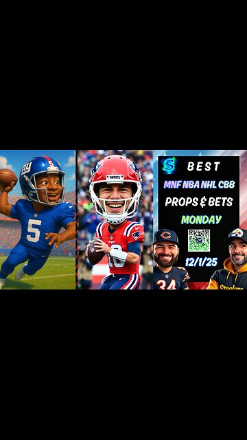Best Monday Night Football Picks | Giants vs Patriots | NFL Best Bets and Player Props | NBA PICKS