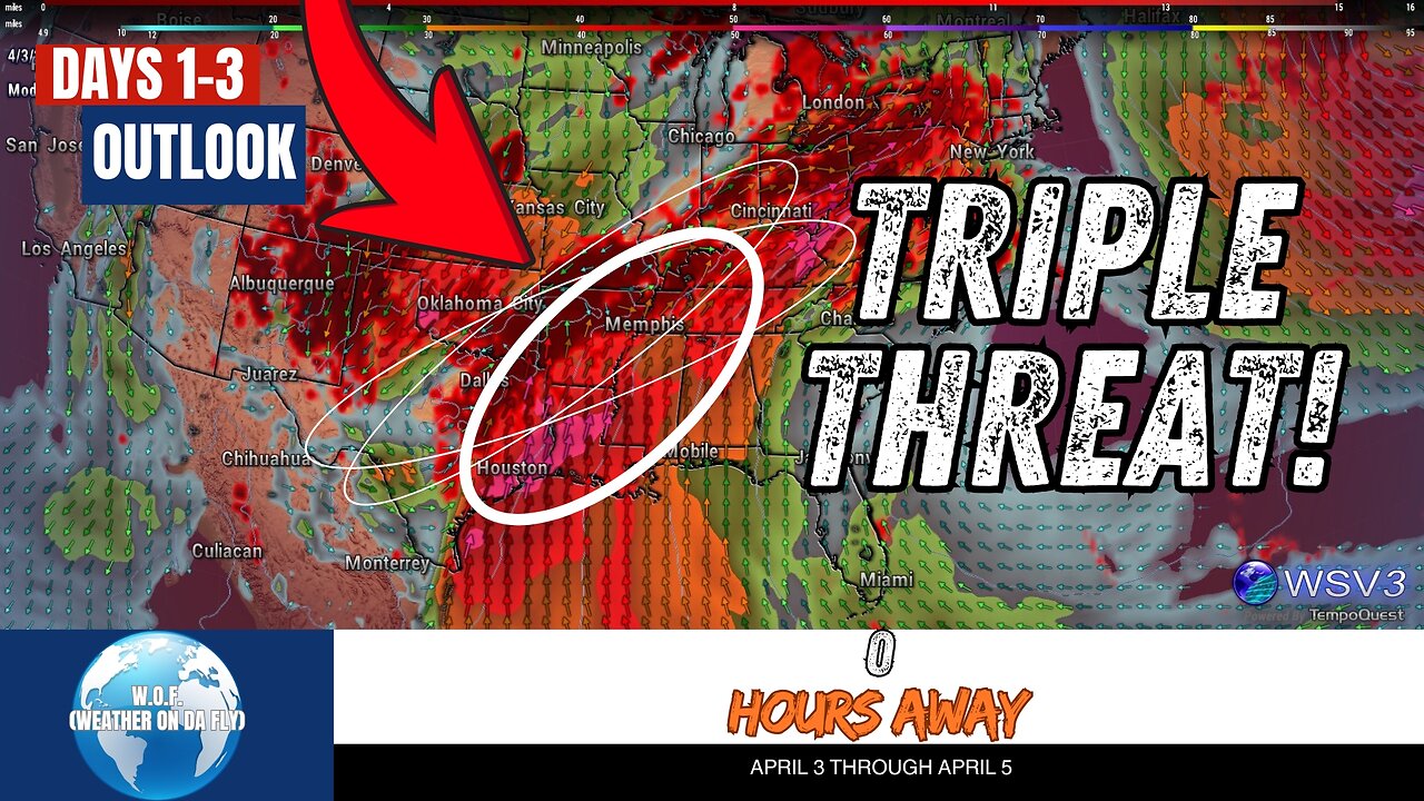 ⚠️ Enhanced Severe Storm Threat Today: Tornadoes & Hail Risk!