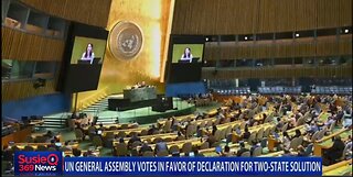 UN VOTES IN FAVOR OF DECLARATION FOR TWO STATE SOLUTION