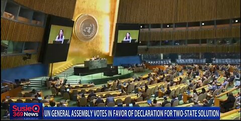 UN VOTES IN FAVOR OF DECLARATION FOR TWO STATE SOLUTION 