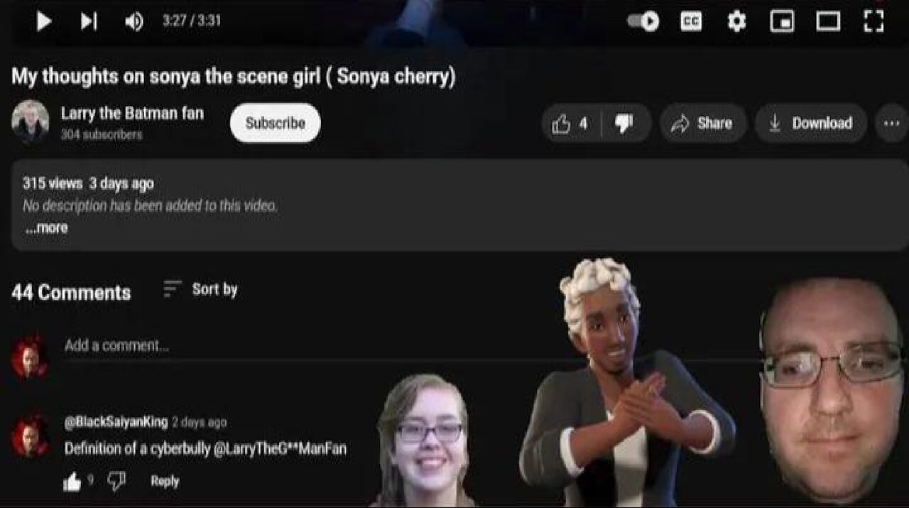 Proof That Larry The Batman Fan Is A Cyberbully