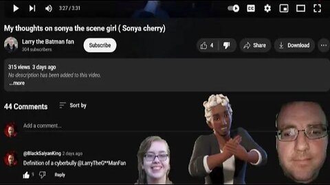 Proof That Larry The Batman Fan Is A Cyberbully