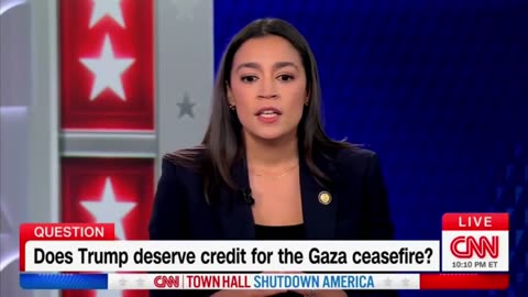 AOC says Trump is An Obstacle To Peace