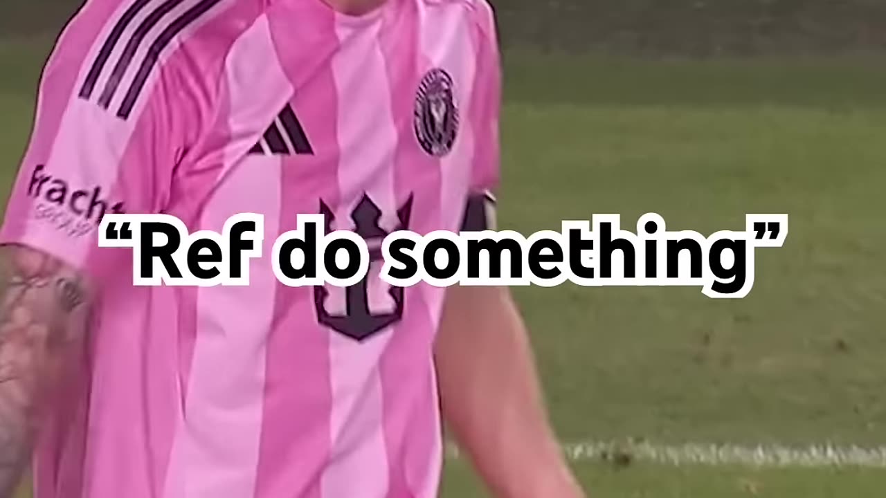 “Ref do something” but it’s Messi