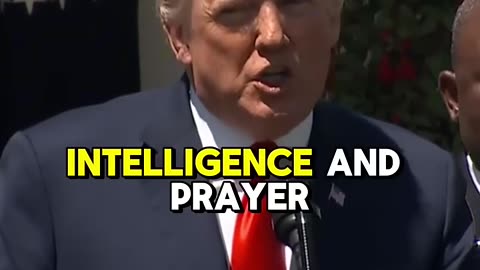 President Donald Trump talks about Jesus
